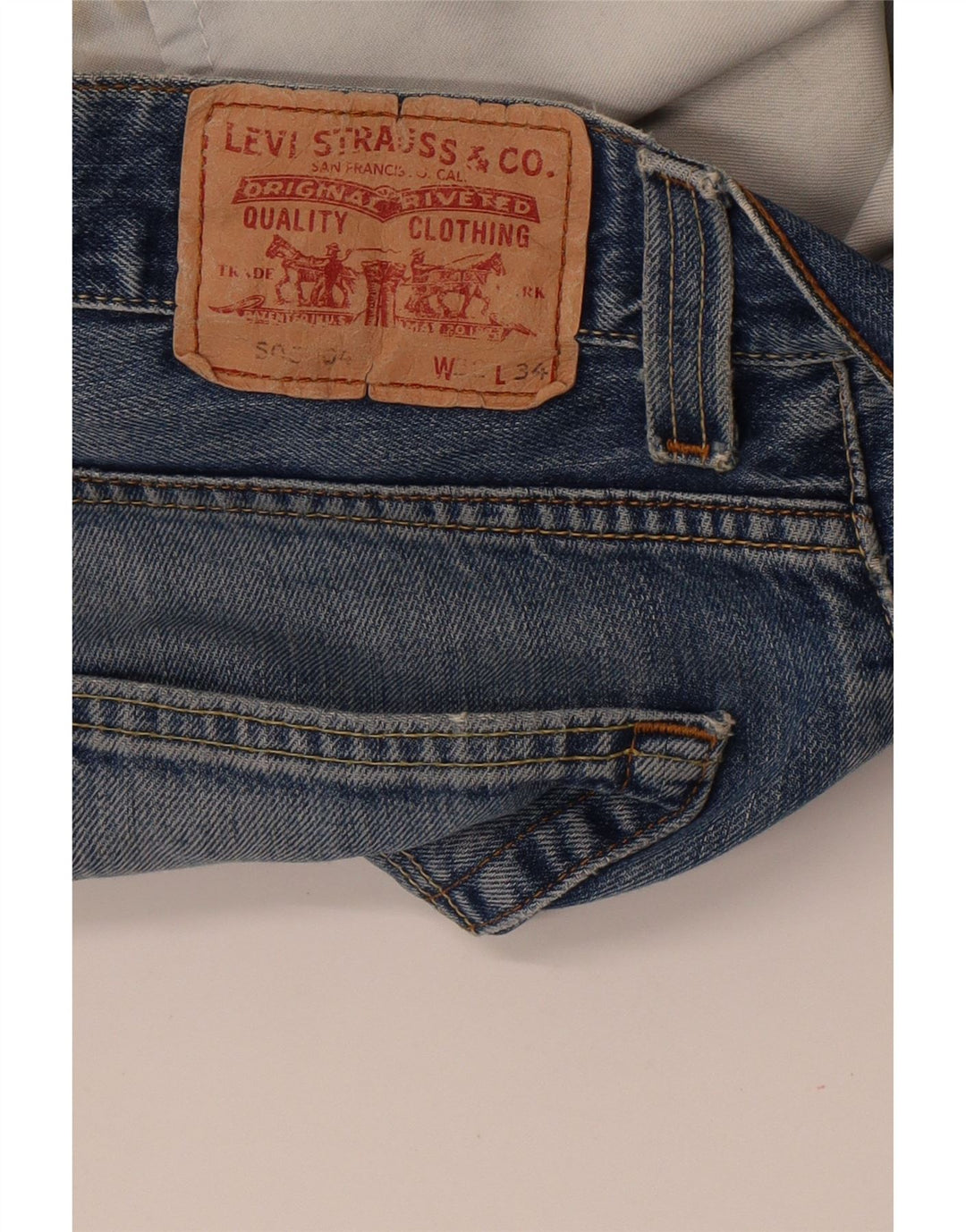 Jeans dritti standard da uomo Levi's W32 L34 Blu