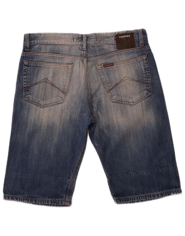 Pantaloncini di jeans invecchiati CARRERA da uomo IT 48 medio W33 cotone blu