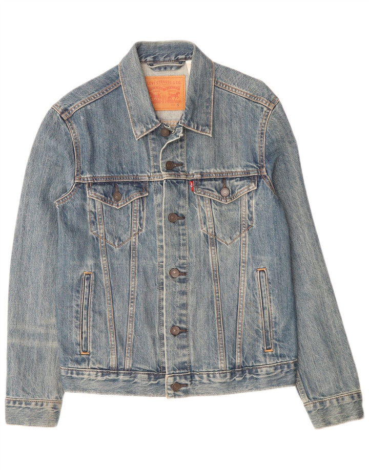 Giacca di jeans da uomo Levi's UK 36 piccola in cotone blu