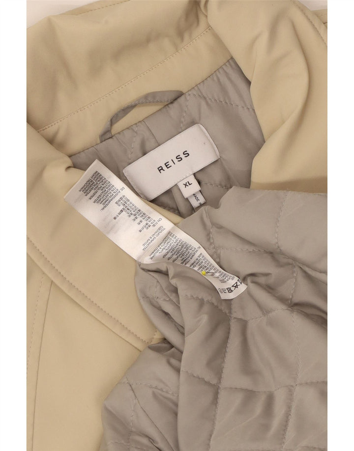 Cappotto da uomo Reiss UK 42 XL Beige poliammide