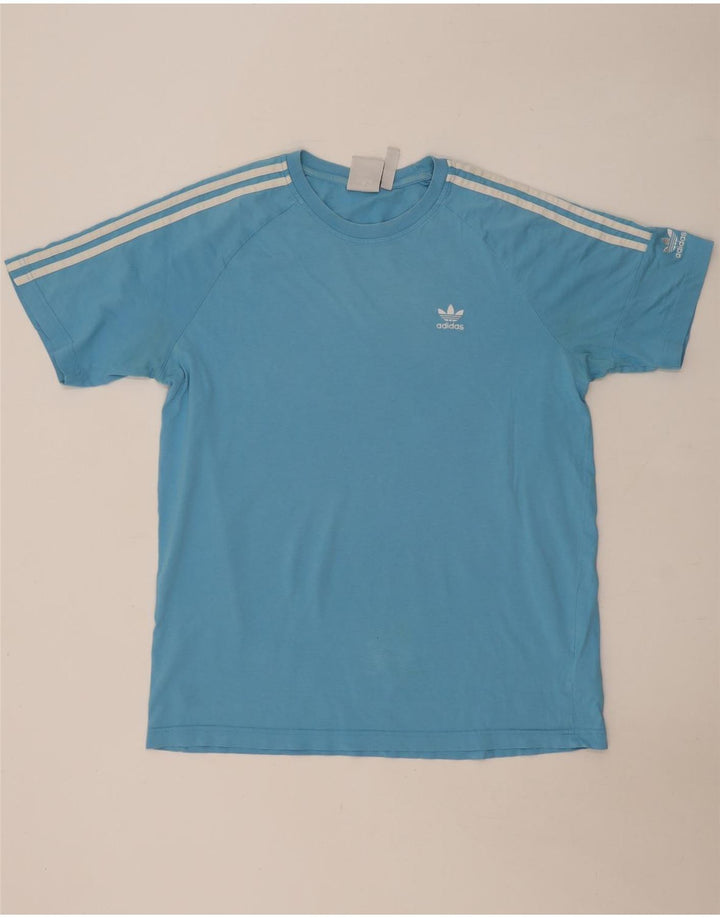 Maglietta Adidas da uomo Top Large in cotone blu