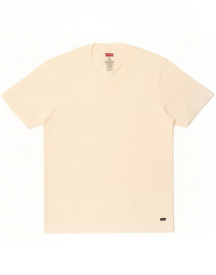 T-shirt da uomo Levi's Top in cotone bianco medio