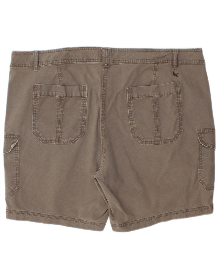 Pantaloncini cargo da donna Eddie Bauer US 18 2XL W40 Cotone grigio