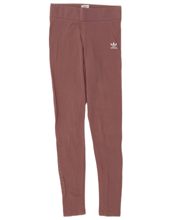 Leggings Adidas da donna UK 10 piccolo cotone marrone