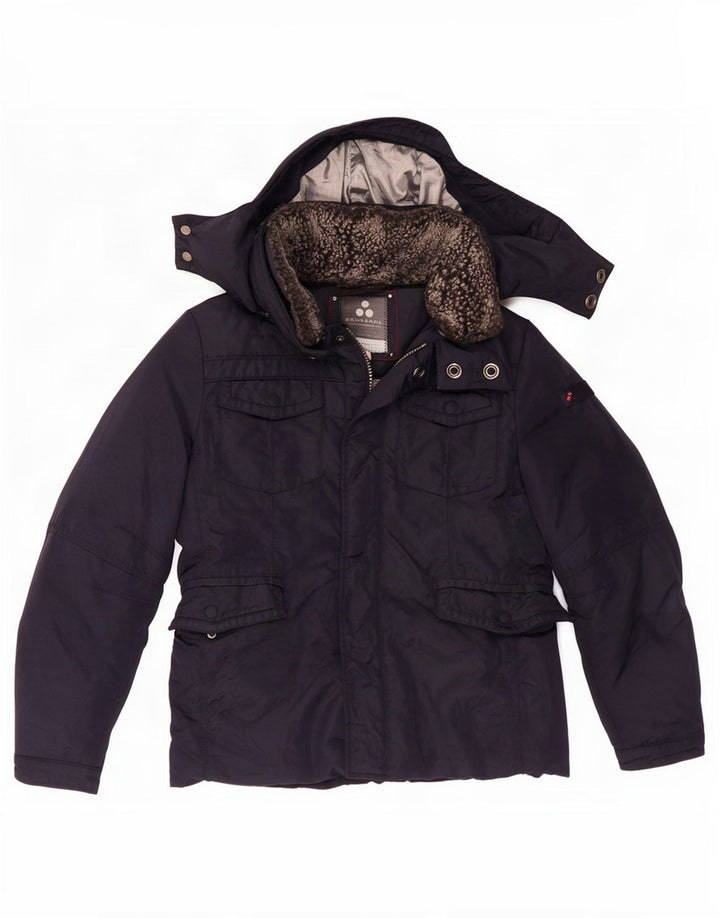 PEUTEREY Giubbotto imbottito con cappuccio per ragazzi 9-10 anni Large Blu Navy in poliammide