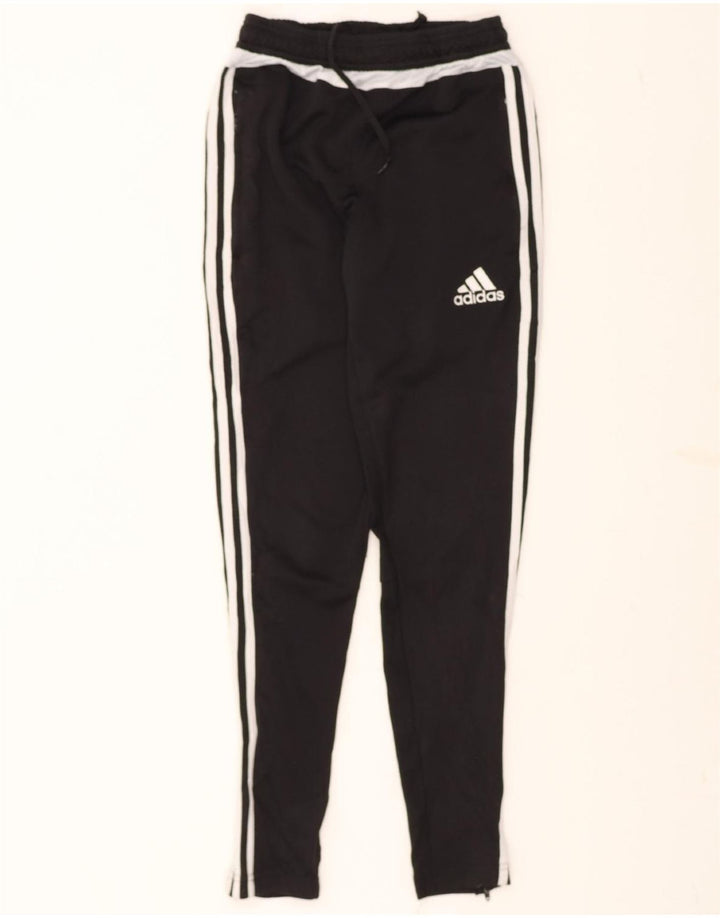 ADIDAS Womens Tracksuit Trousers UK 0 2XS  Black Polyester Vintage Adidas and Second-Hand Adidas from Messina Hembry 