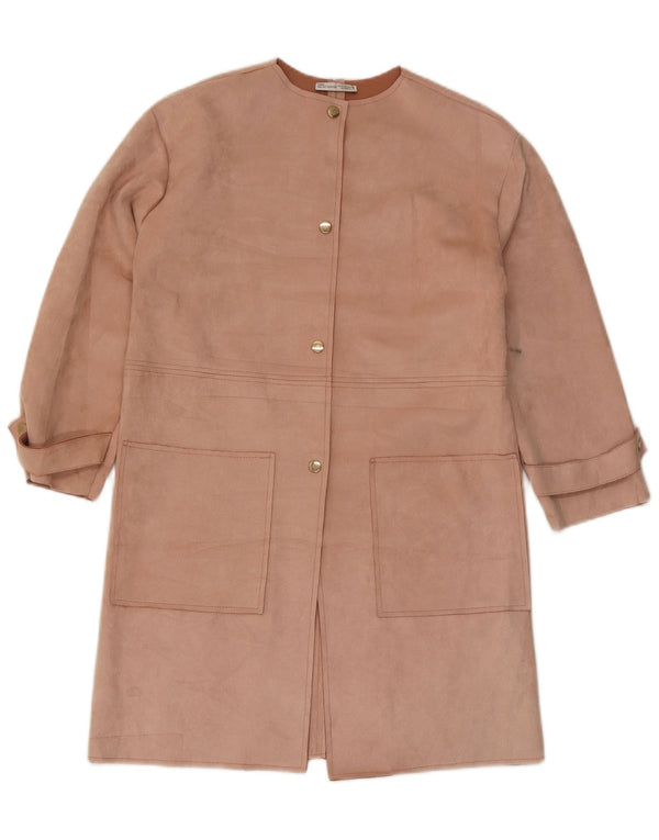 Cappotto Zara da donna UK 10 piccolo poliestere rosa