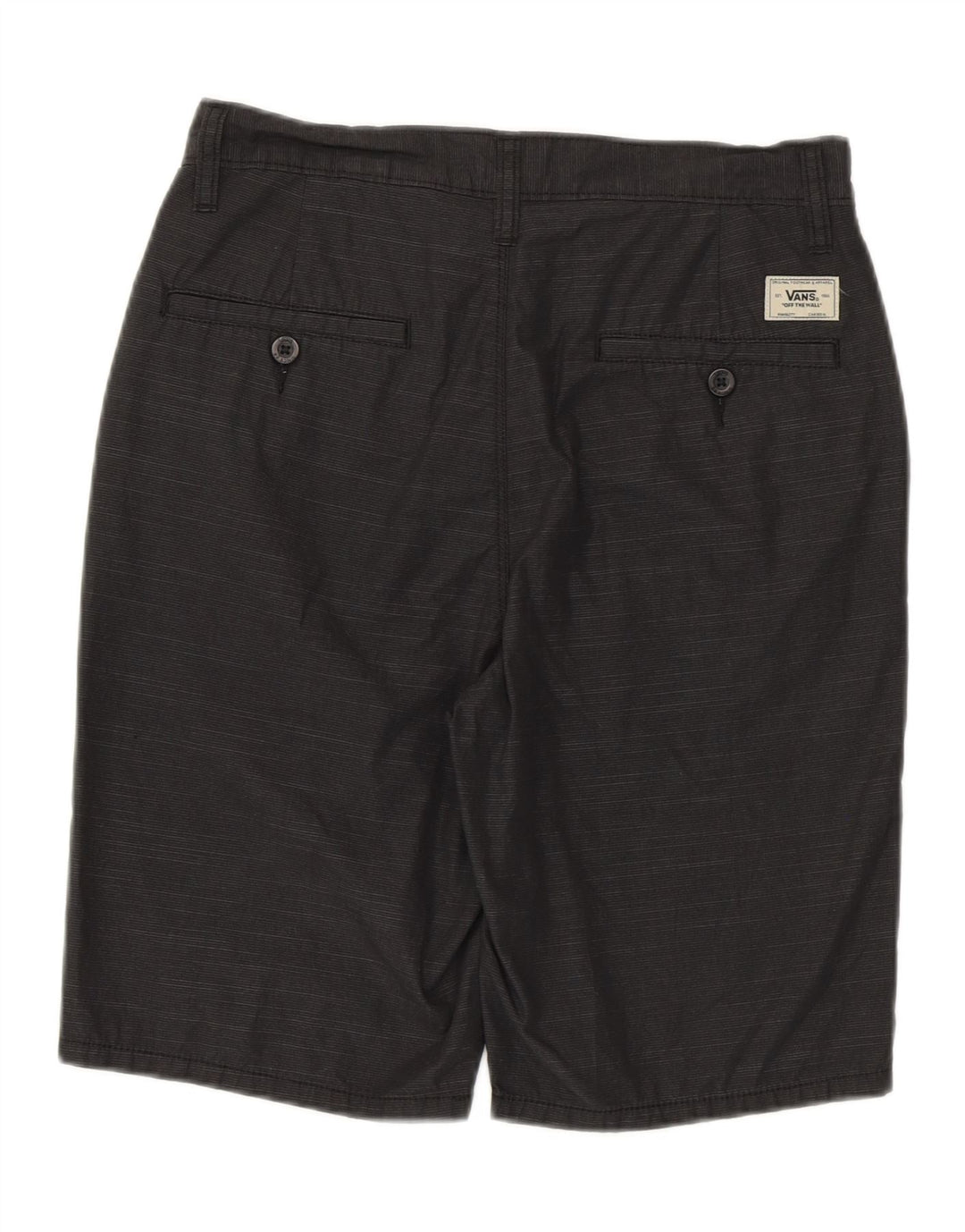 VANS Mens Chino Shorts W28 Medium Black Cotton Vintage Vans and Second-Hand Vans from Messina Hembry 