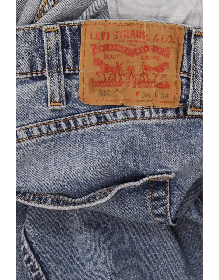 Jeans Levi's Uomo 512 Slim affusolati W38 L34 Blu
