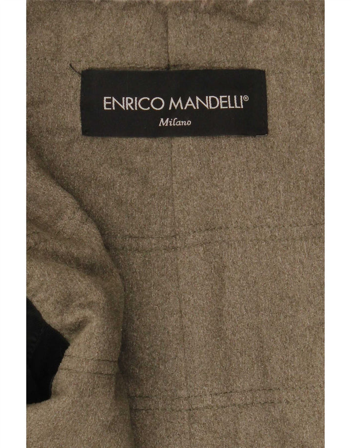 Giacca in pelle da uomo Enrico Mandelli UK 42 XL Nera