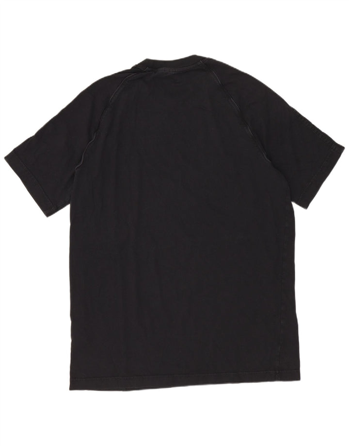 T-shirt Adidas da uomo Top media in cotone nero