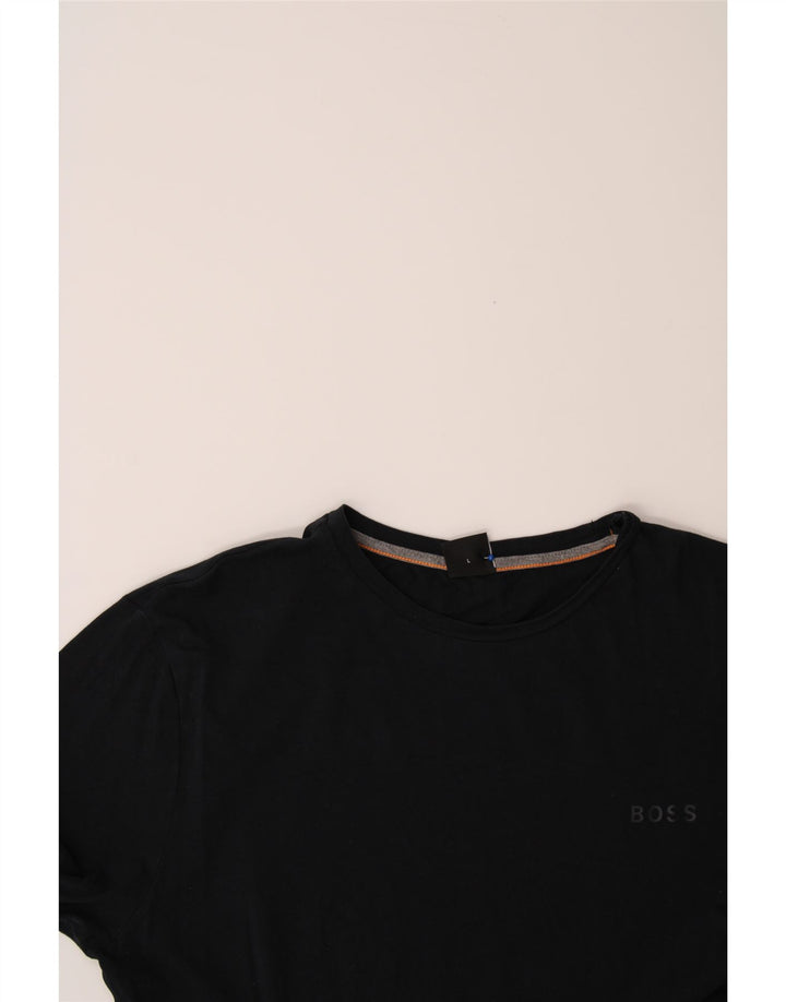 HUGO BOSS Mens T-Shirt Top Large Black Cotton Vintage Hugo Boss and Second-Hand Hugo Boss from Messina Hembry 
