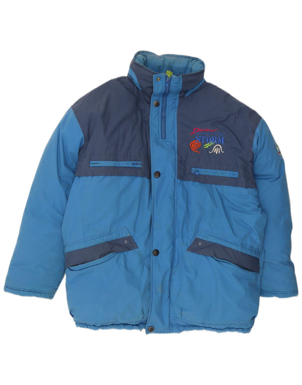 Giacca da sci da uomo Diadora con vestibilità ampia con cappuccio UK 42 XL Blu Colourblock