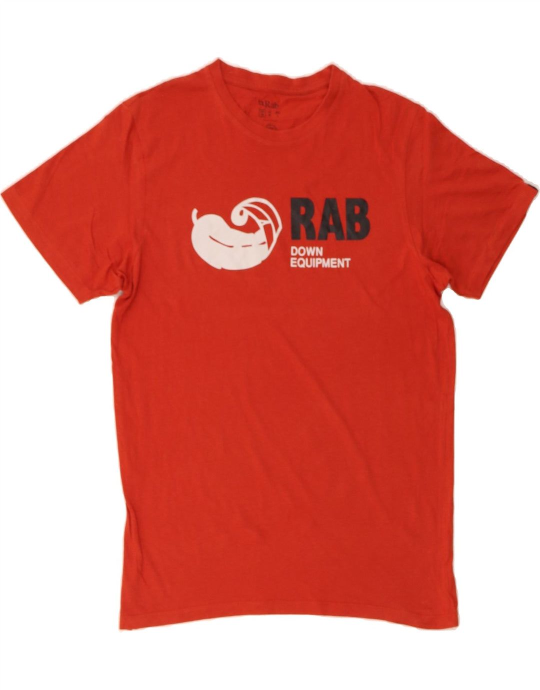 RAB Mens Graphic T-Shirt Top Medium Red Cotton Vintage Rab and Second-Hand Rab from Messina Hembry 