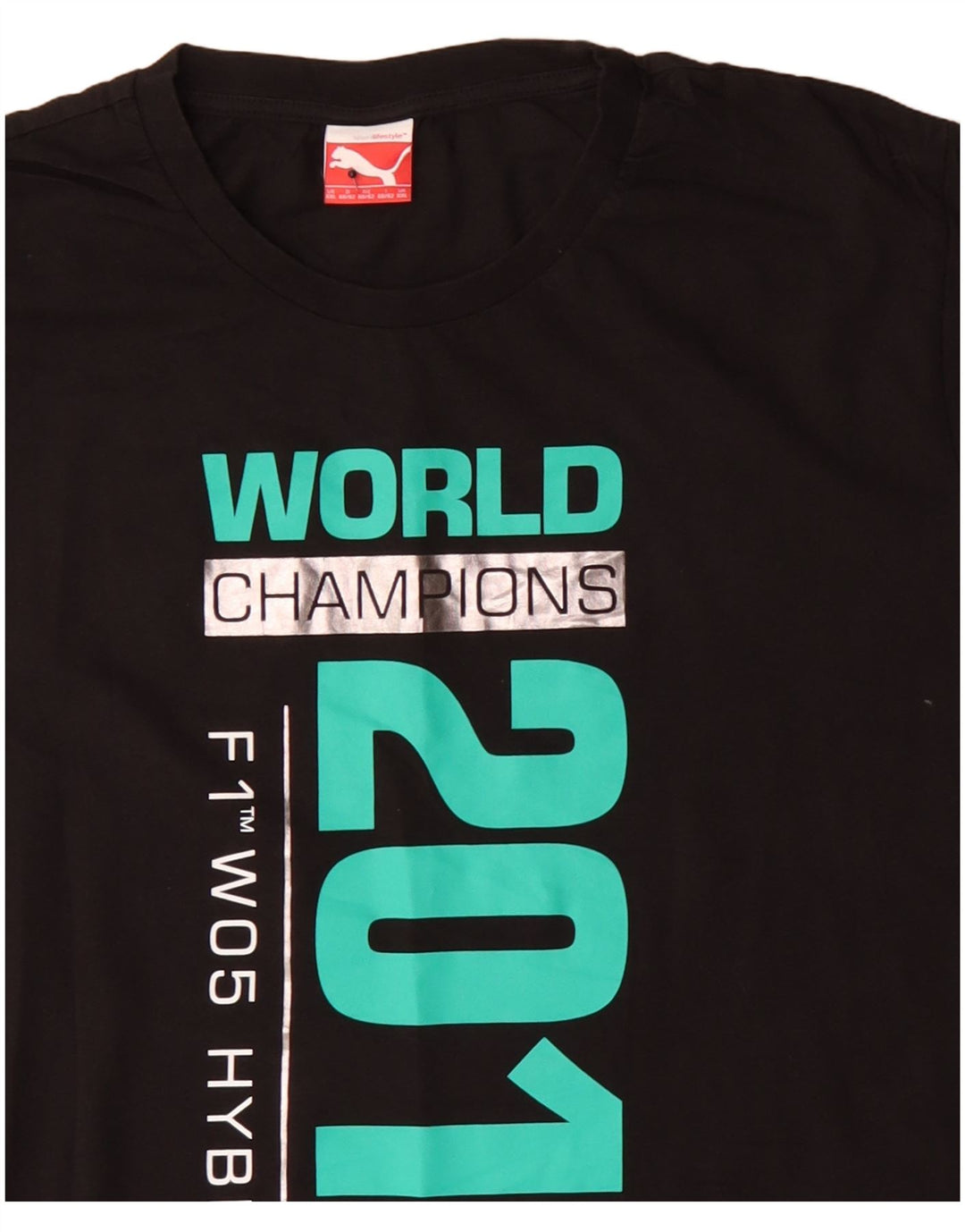 T-shirt grafica da uomo Puma Top 2XL cotone nero