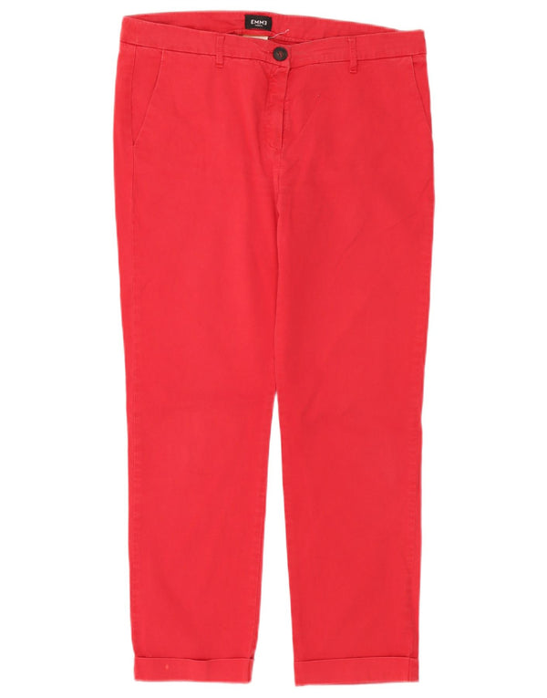 Pantaloni corti dritti EMME da donna Marella UK 12 medi W32 L26 rossi
