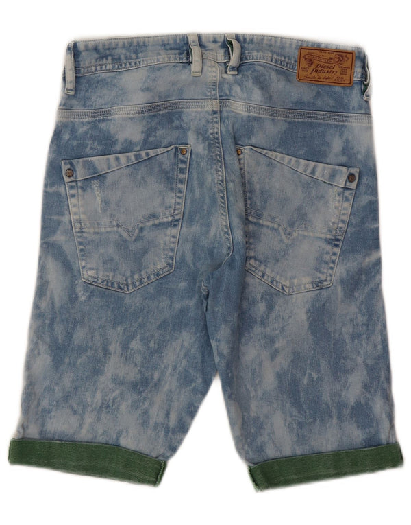 Diesel Shorts in denim da ragazzo 14-15 anni W28 Blu Colourblock in cotone