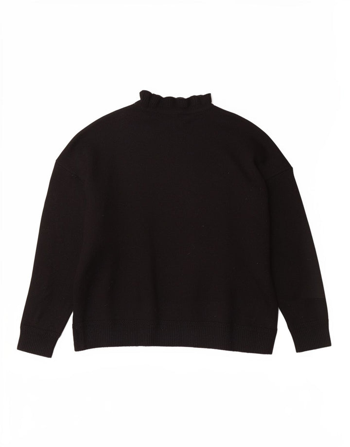 Maglione maglione a collo alto da donna Marks & Spencer UK 16 grande nero