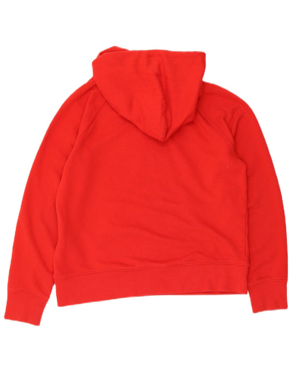 Maglione con cappuccio grafico da donna Levi's UK 10 piccolo cotone rosso