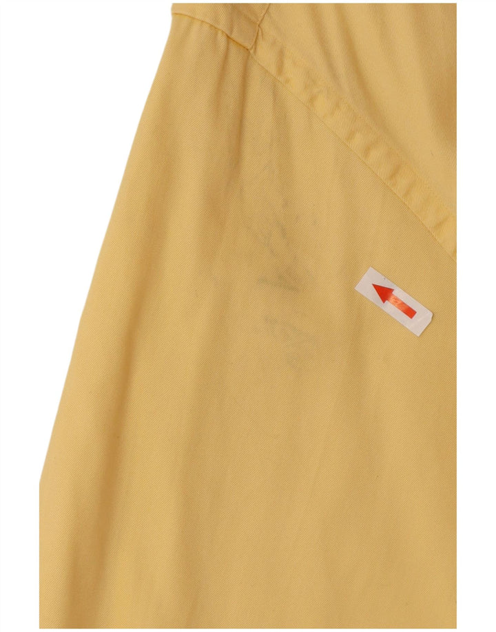 Camicia da uomo Tommy Hilfiger grande in cotone giallo