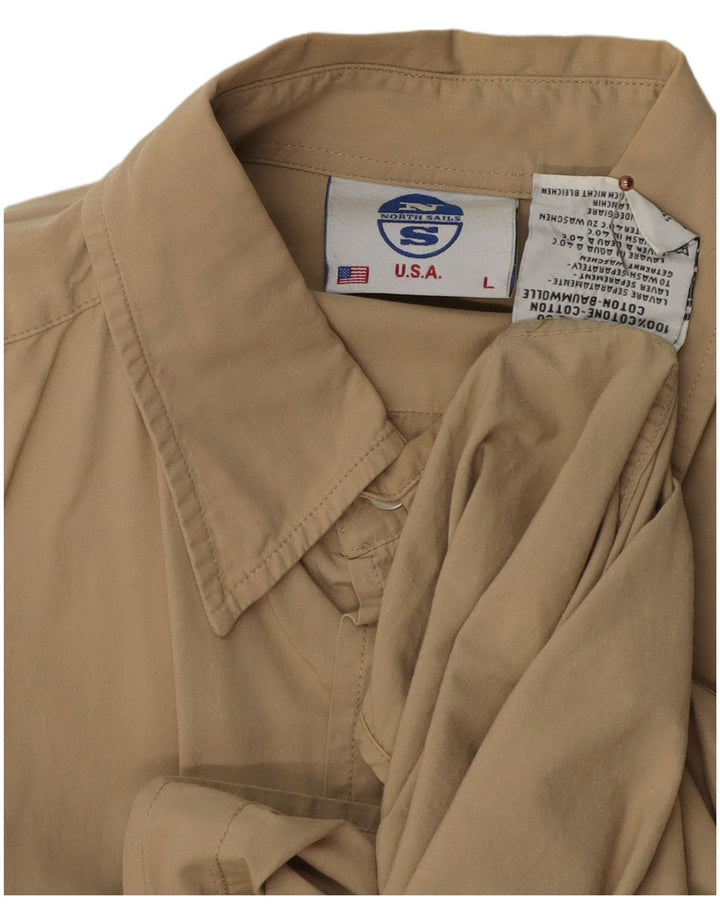 Camicia da uomo North Sails Large in cotone beige