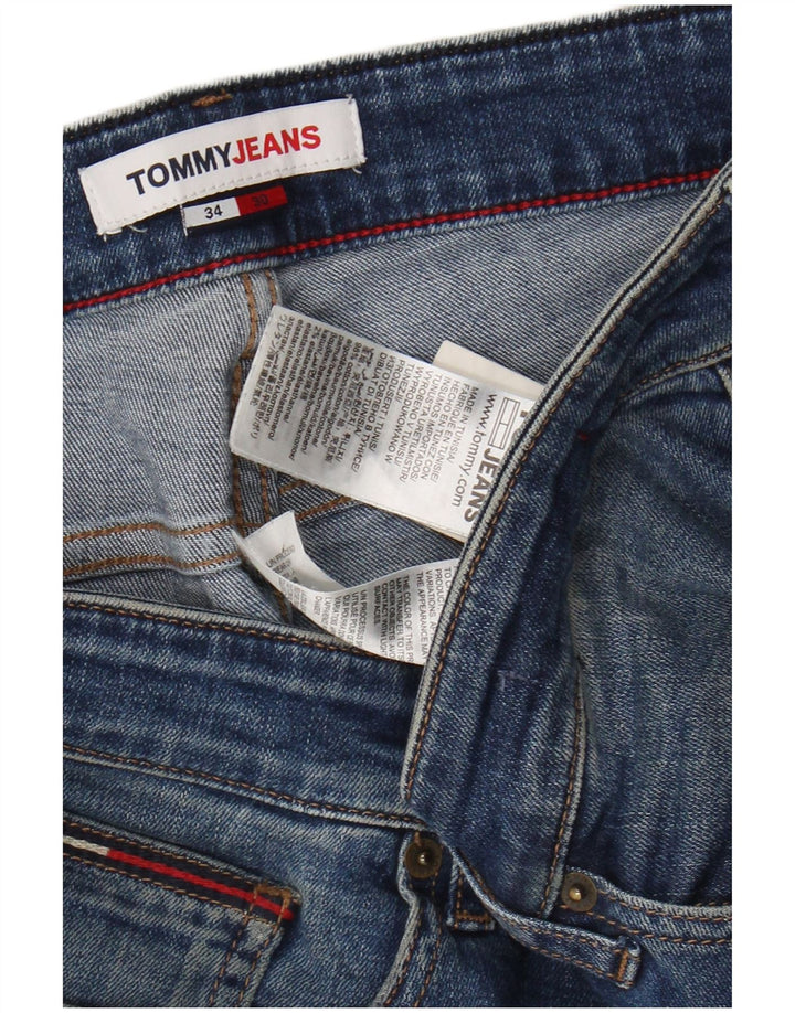 TOMMY HILFIGER Jeans slim da uomo W34 L27 cotone blu