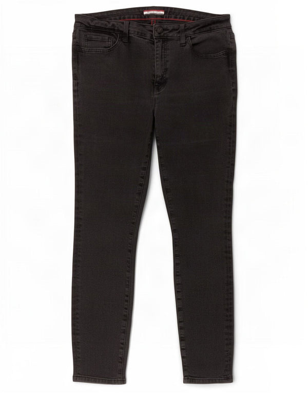 Tommy Hilfiger Jeans skinny da donna US 10 Large W32 L28 Cotone nero