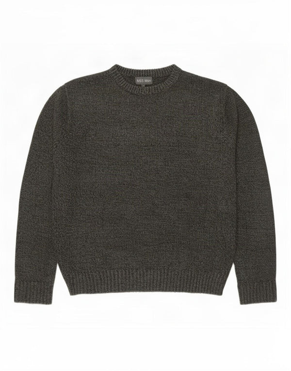 Maglione maglione girocollo da uomo Marks & Spencer grande acrilico verde