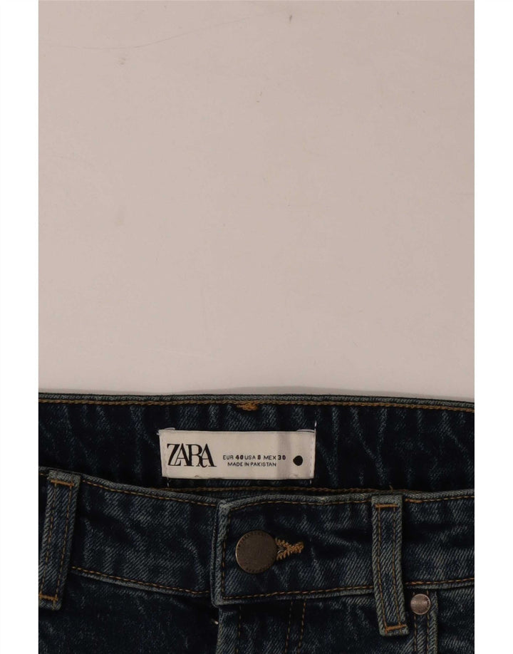 Jeans dritti da donna Zara EU 40 medio W30 L28 blu navy