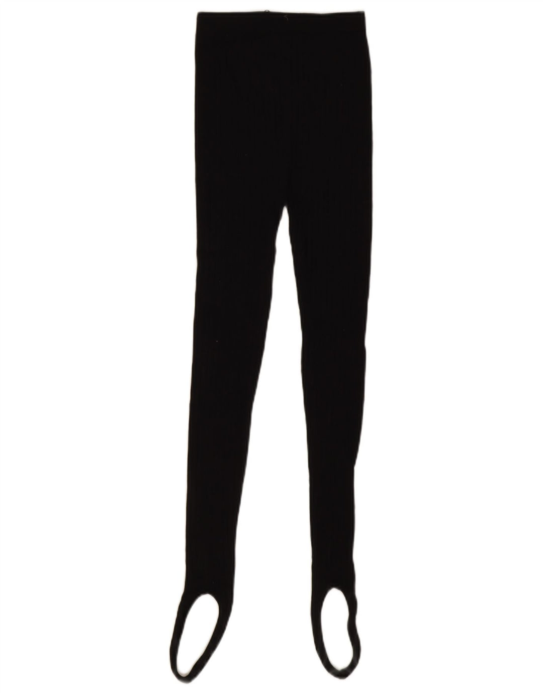 Leggings con staffa da donna Zara UK 12 cotone nero medio