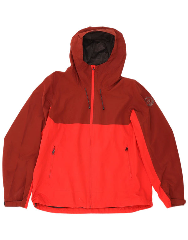 Giacca antipioggia con cappuccio da uomo Marks & Spencer UK 42 XL Rossa