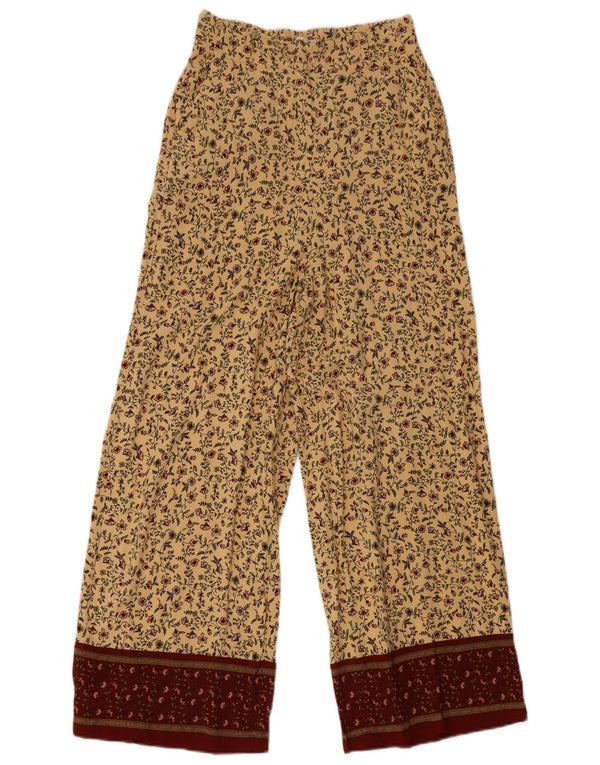 Pantaloni Harem da donna a vita alta Billabong US 6 Medium W26 L27 Beige floreale