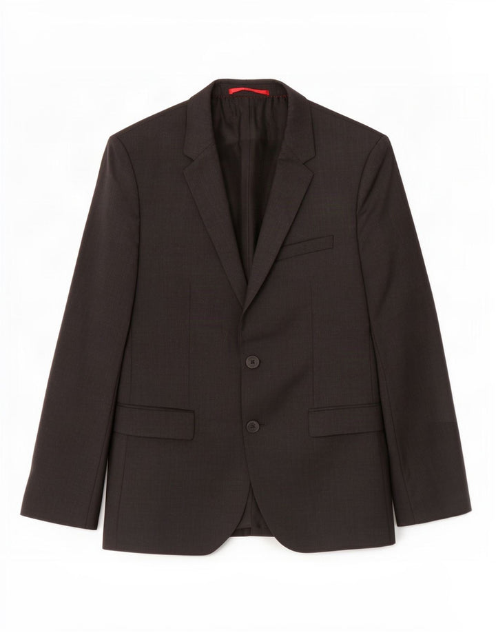 Giacca blazer da uomo a 2 bottoni Hugo Boss EU 48 lana nera media