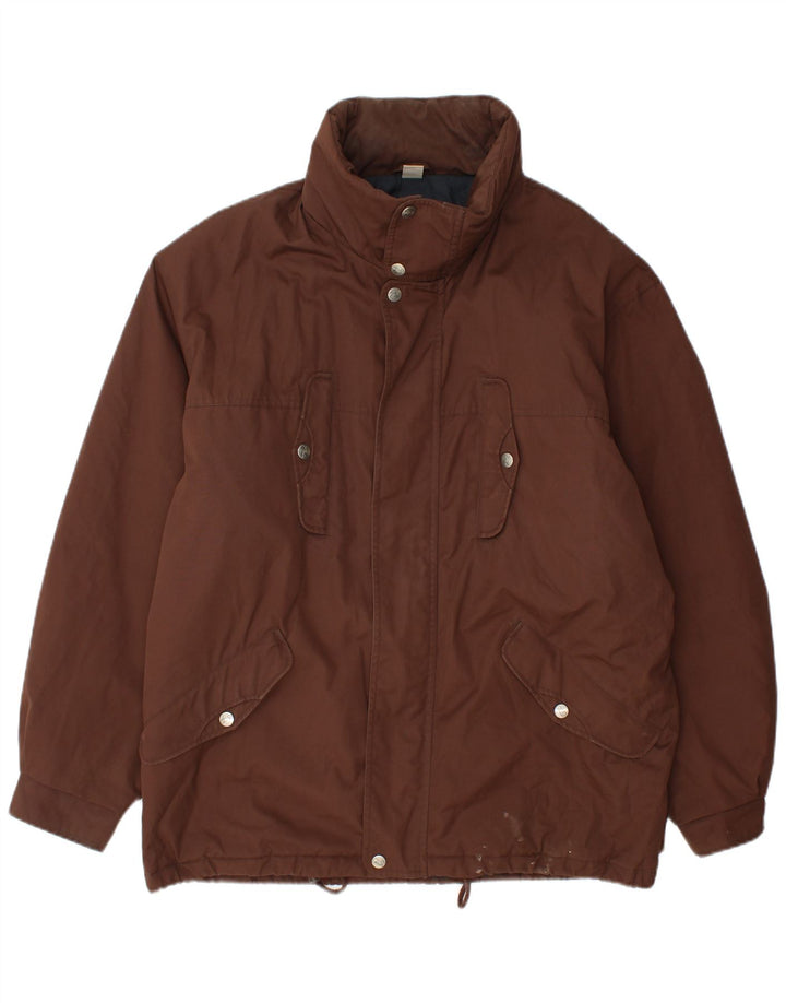 FILA Giacca da uomo Magic Line con cappuccio IT 50 Large Marrone Poliestere