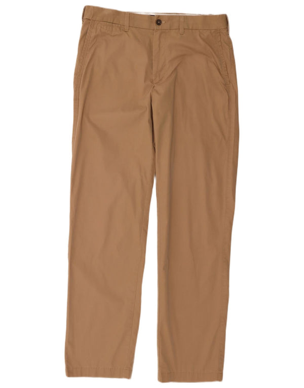 Pantaloni chino da uomo Marks & Spencer blu Harbour W34 L33 cotone beige