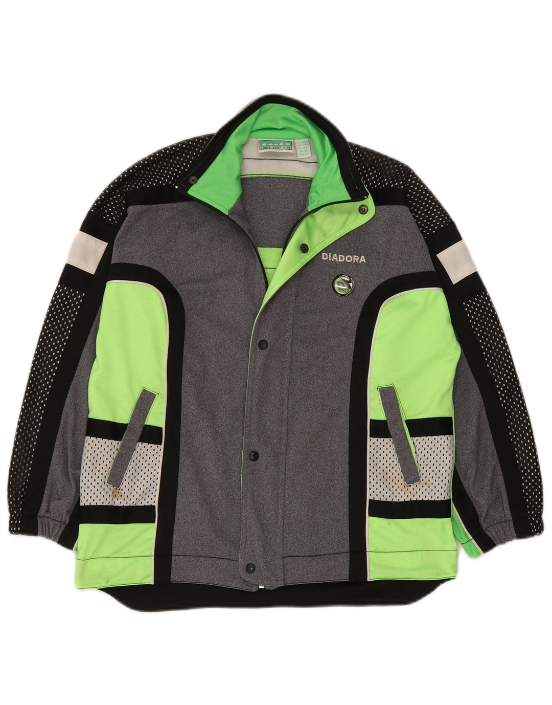 Giubbotto tuta da ragazzo Diadora 13-14 anni Poliestere Colourblock grigio