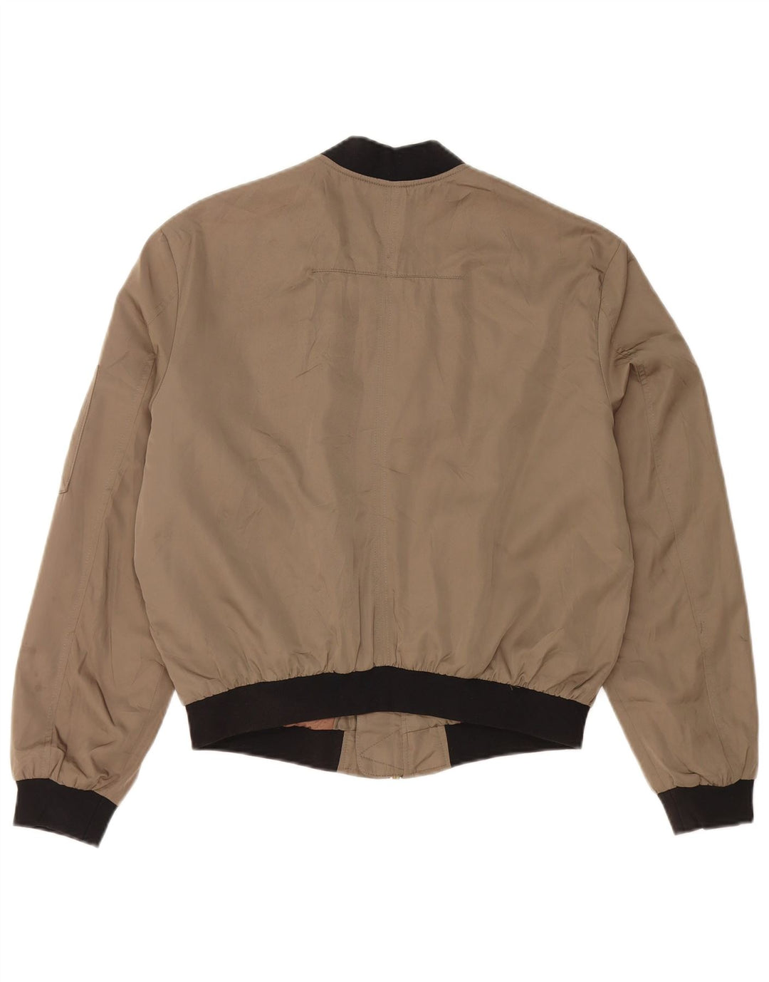 Giubbotto bomber oversize da donna ZARA UK 10 piccolo cotone verde