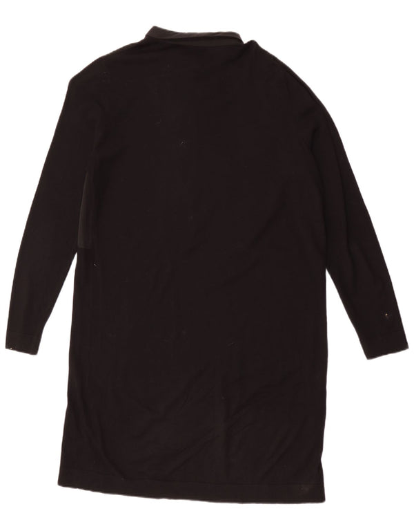 Abito a trapezio a maniche lunghe da donna Hobbs UK 14 grande cotone nero