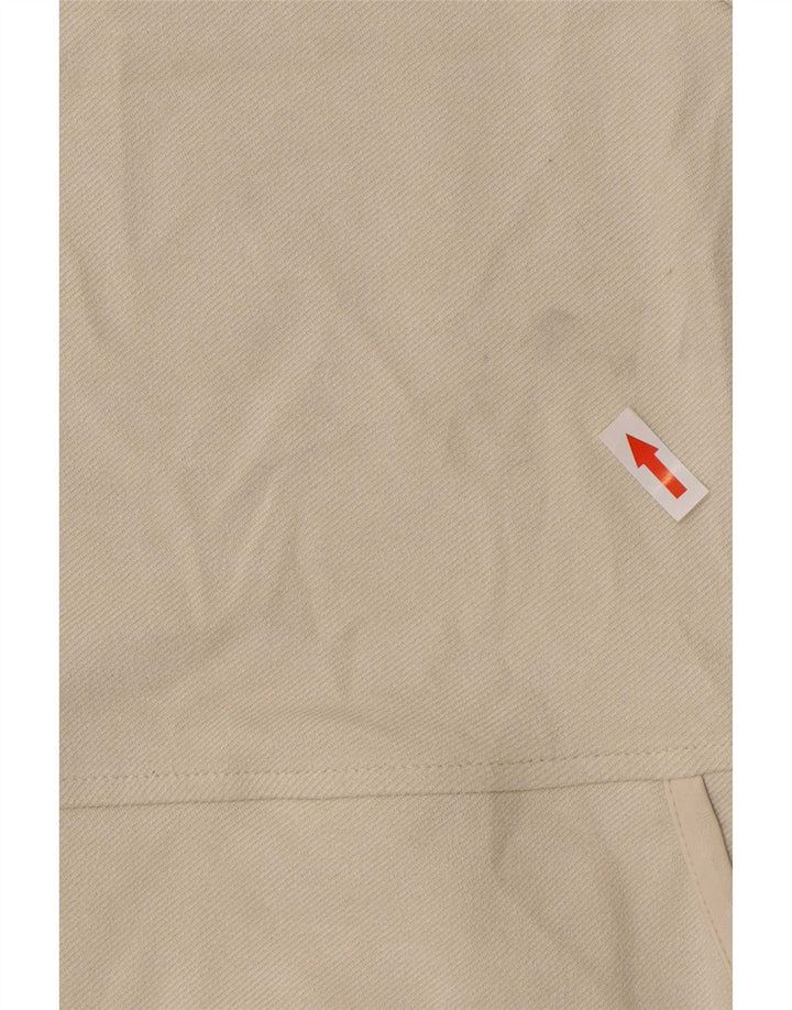 Abito a trapezio da donna Zara UK 14 Poliestere beige medio