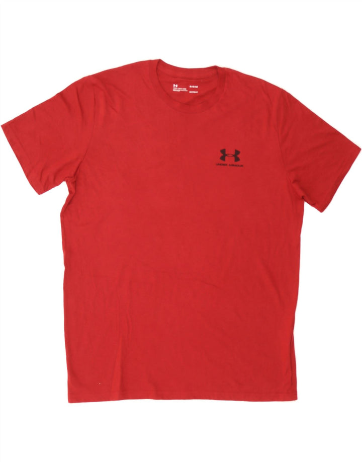 UNDER ARMOUR Mens T-Shirt Top Large Red Cotton Vintage Under Armour and Second-Hand Under Armour from Messina Hembry 