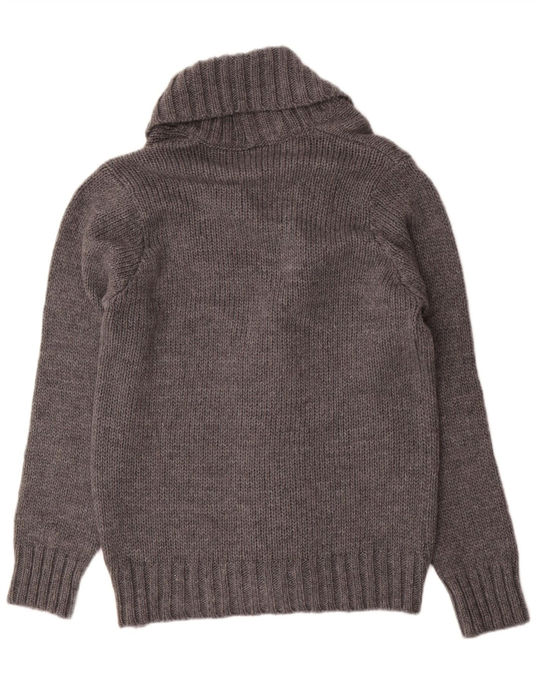 Maglione cardigan da uomo VINTAGE acrilico grigio medio