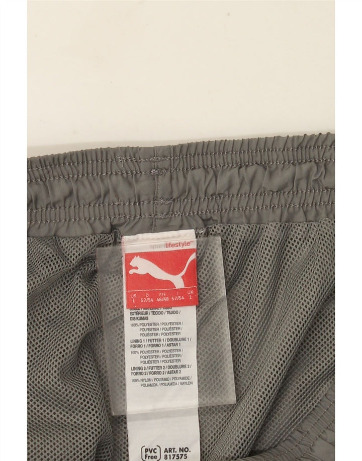Pantaloni da tuta da uomo PUMA Joggers grandi in poliestere grigio
