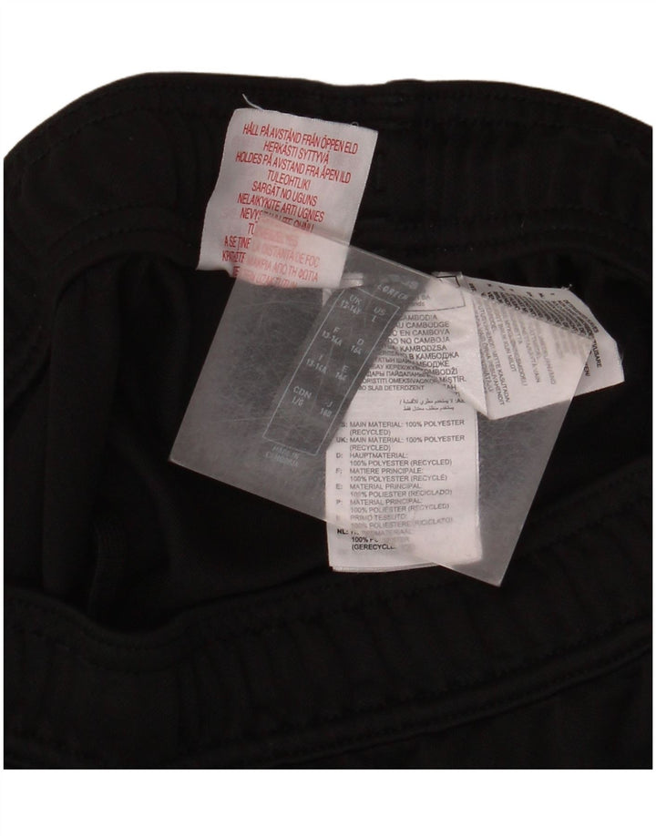 Pantaloni della tuta Adidas Aeroready da ragazzo 13-14 anni in poliestere nero