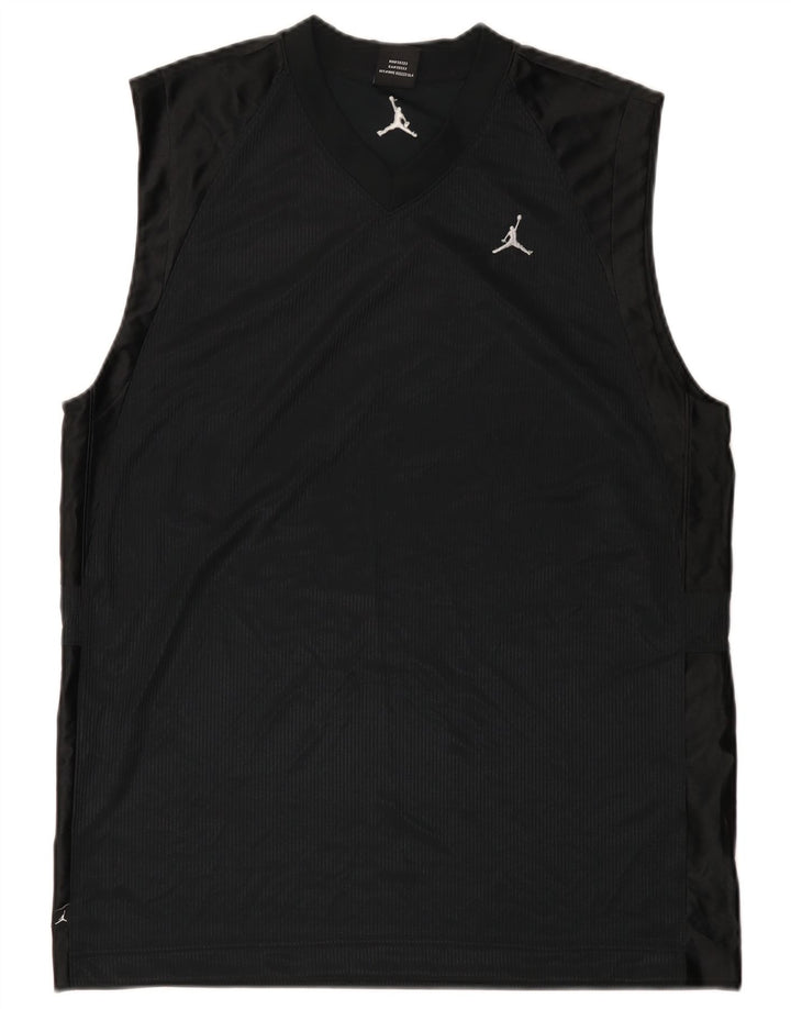 Jordan Mens Vest Top Medium Black Polyester