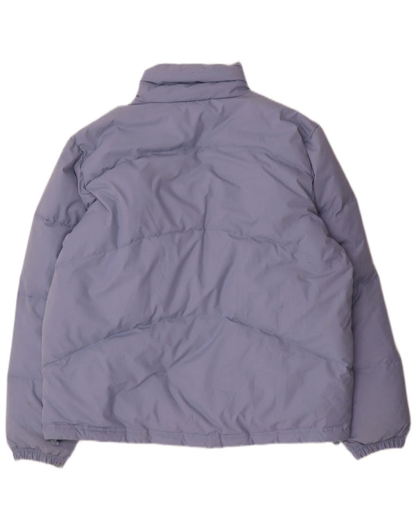 Giacca imbottita oversize da donna Adidas UK 14 Large Blu Poliestere