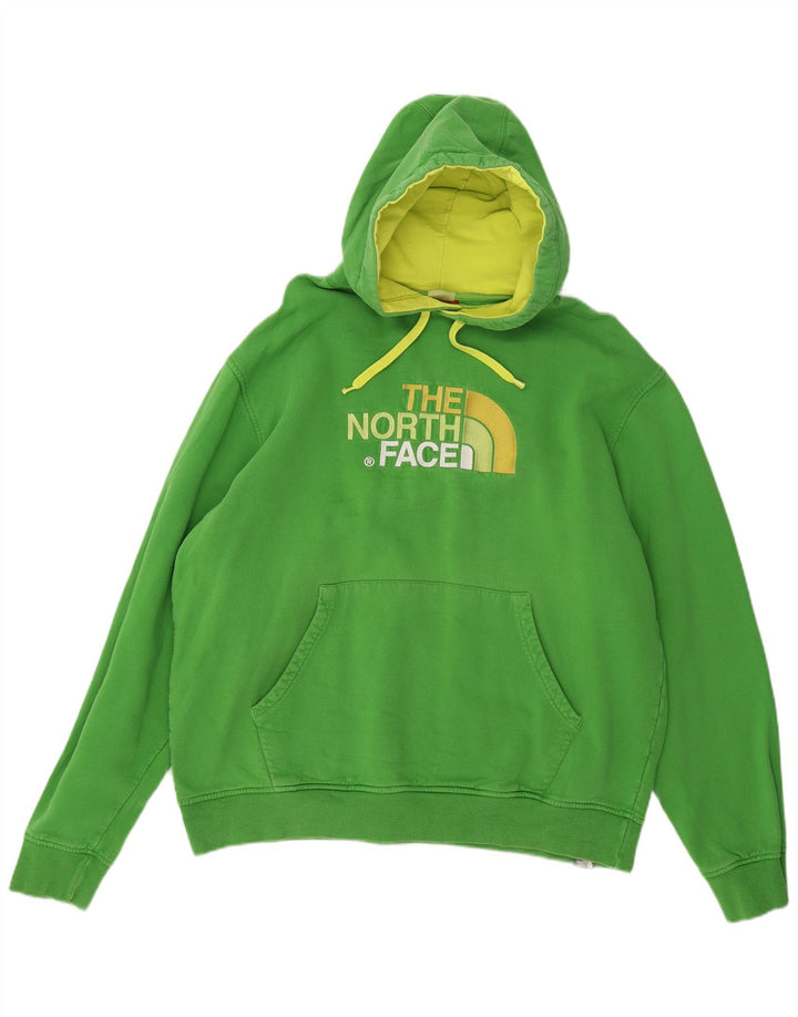 THE NORTH FACE Felpa con cappuccio grafica da uomo XL Cotone verde