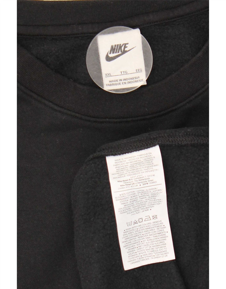 Felpa Nike Uomo Maglione 2XL Cotone Nero
