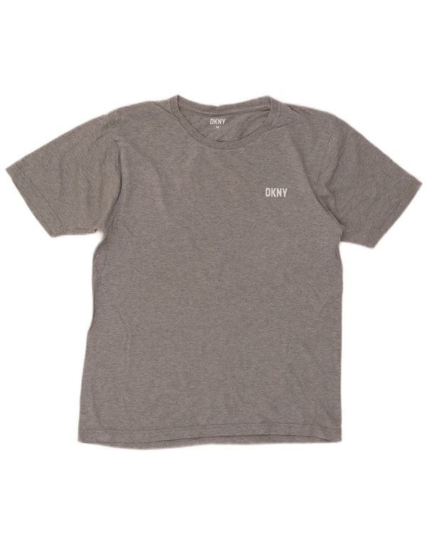 T-shirt da uomo Dkny Top in cotone grigio medio