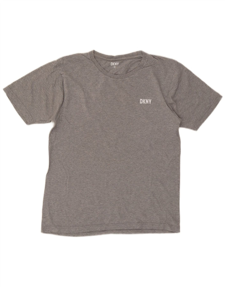 T-shirt da uomo Dkny Top in cotone grigio medio
