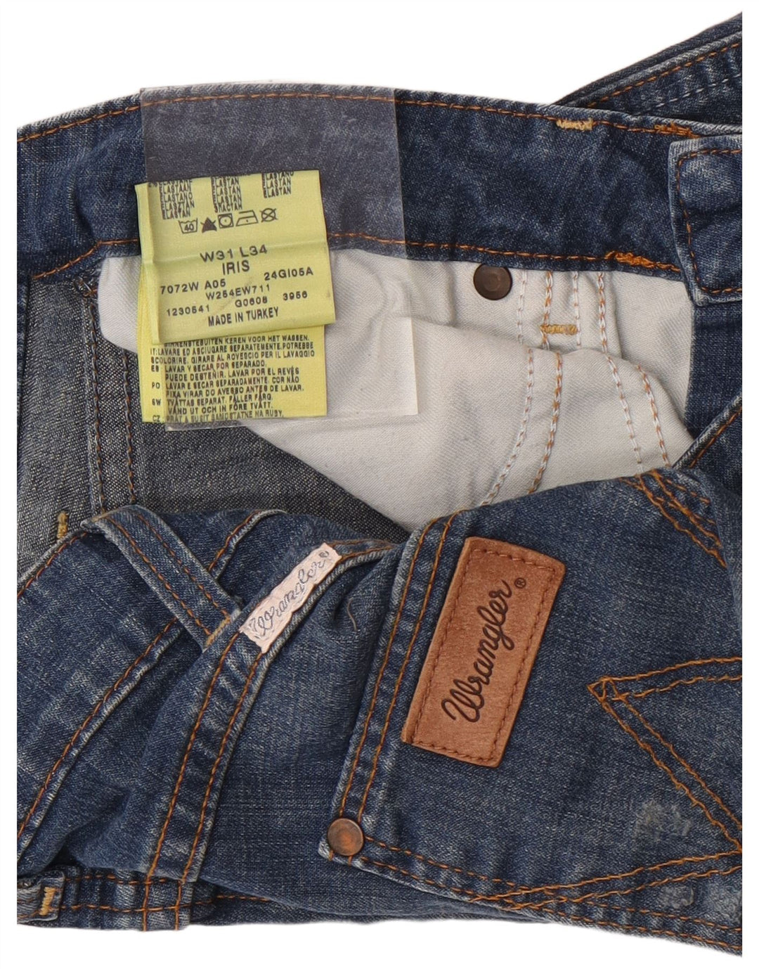 Pantaloncini di jeans Iris da uomo Wrangler W31 cotone blu medio